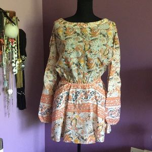 Free People open back mini dress